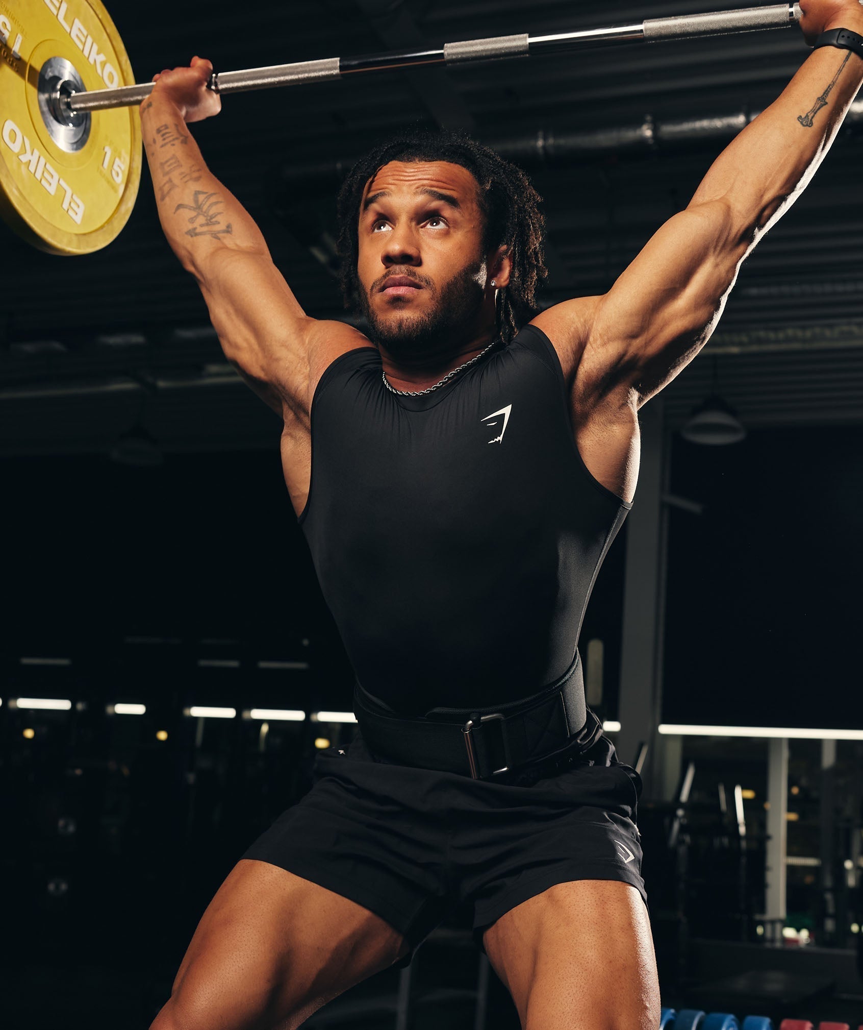 Women's Gymshark Velcro Weightlifting Belt Black