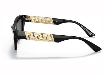versace cat-eye sunglasses black/grey (ve4419 gb1/87)