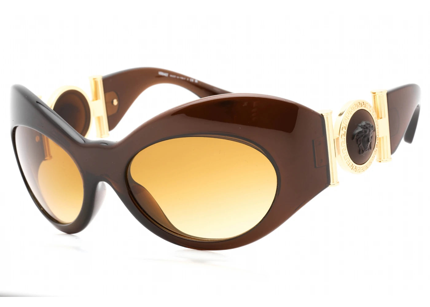 versace irregular sunglasses transparent brown/yellow gradient brown (ve4462-54462l)
