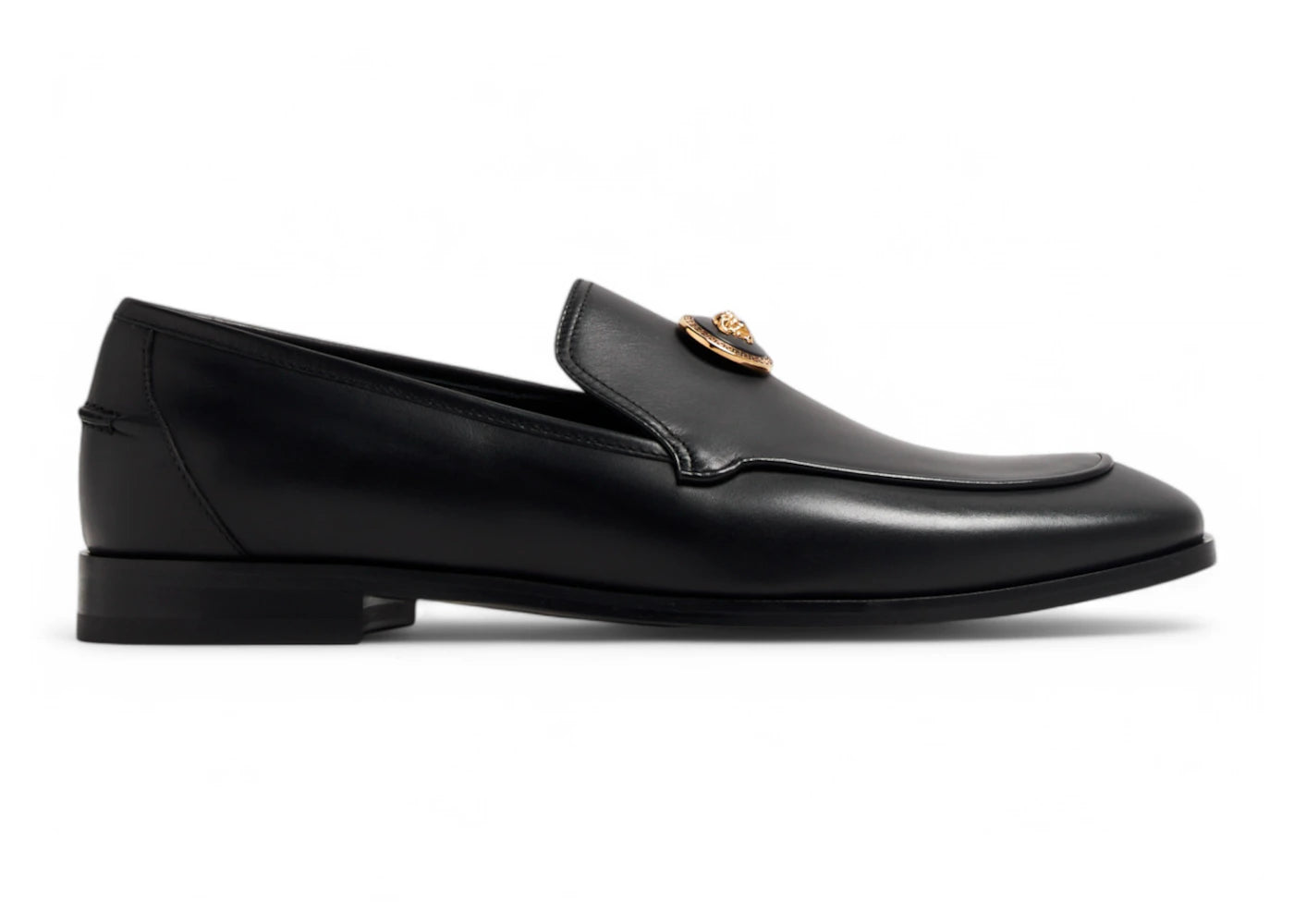 Versace La Medusa Loafers Black Gold