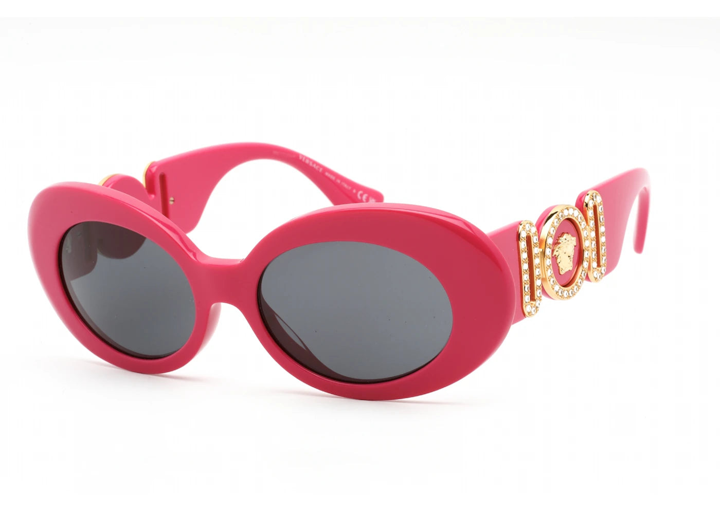 versace medusa biggie oval sunglasses hot pink (ve4426bu-536787)