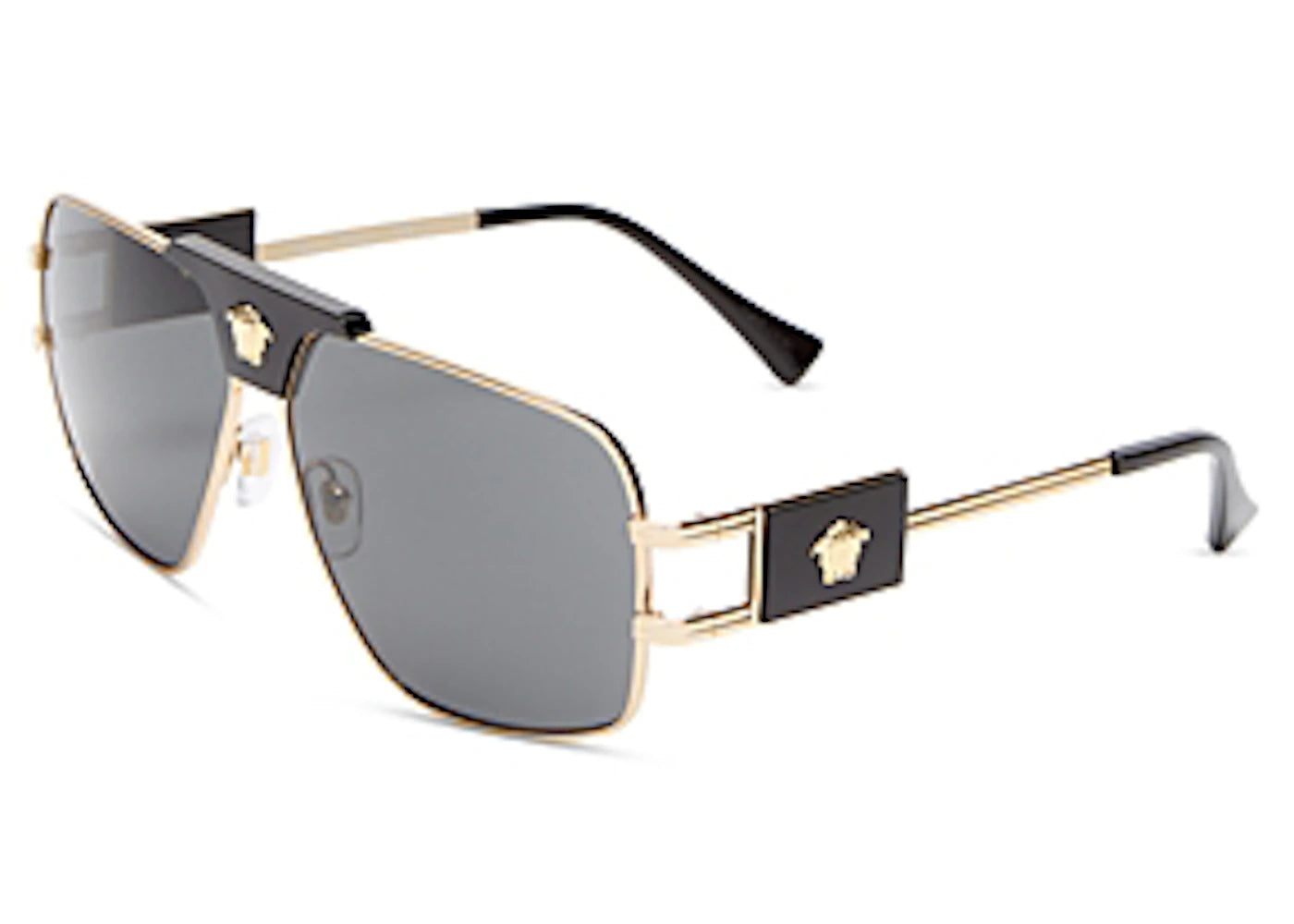versace medusa steel sunglasses gold (ve2251-100287)