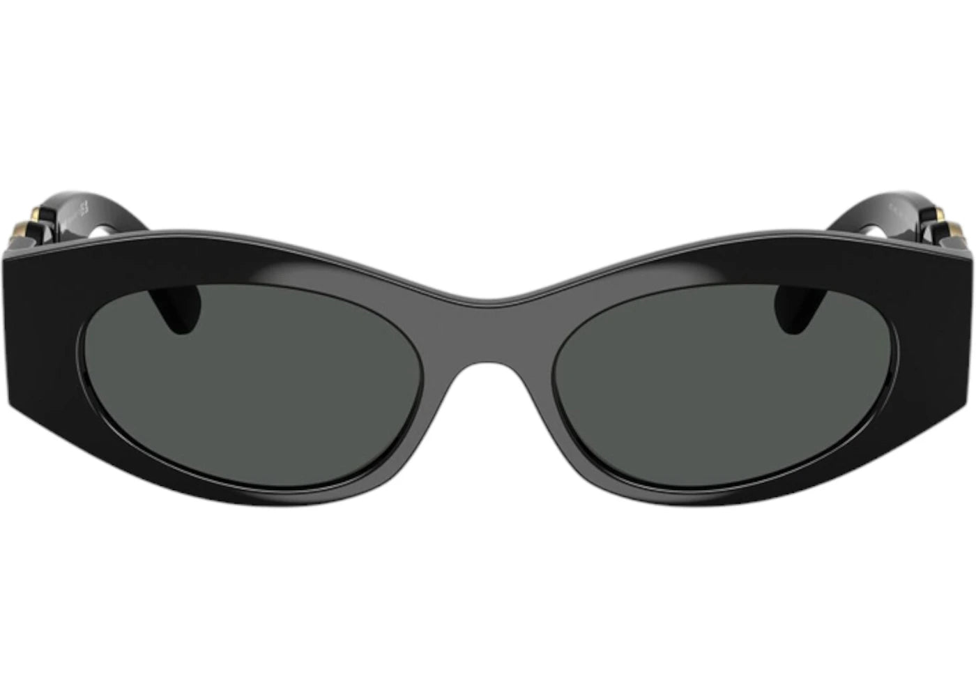Versace Oval Sunglasses Gray Black Ve4480U Gb1/87