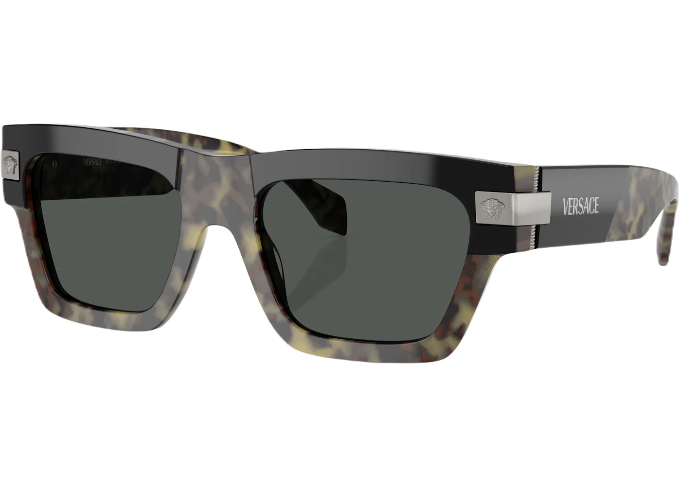 Versace Rectangle Sunglasses Havana (0Ve4464 545687)