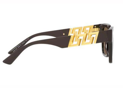 versace rectangular sunglasses brown