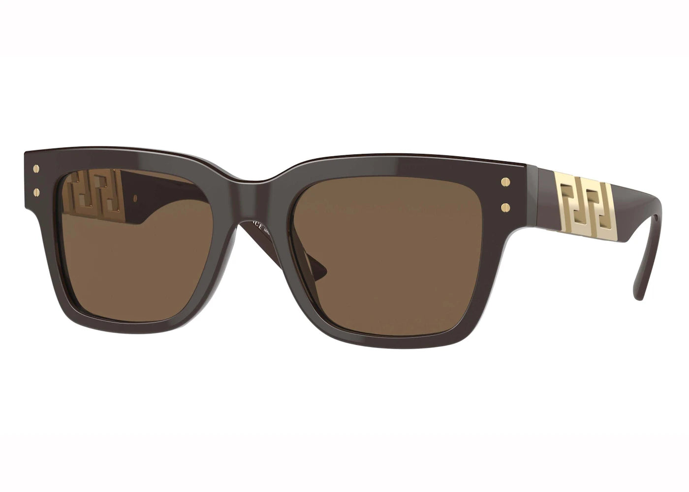 versace rectangular sunglasses brown
