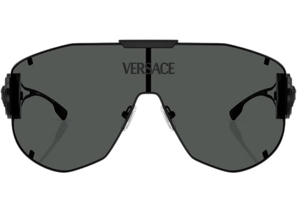 Versace Shield Sunglasses Gray Black Ve2268 143387
