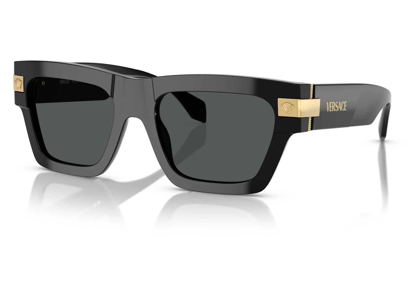 versace sqaure medusa logo sunglasses black (4464 gb1/87)