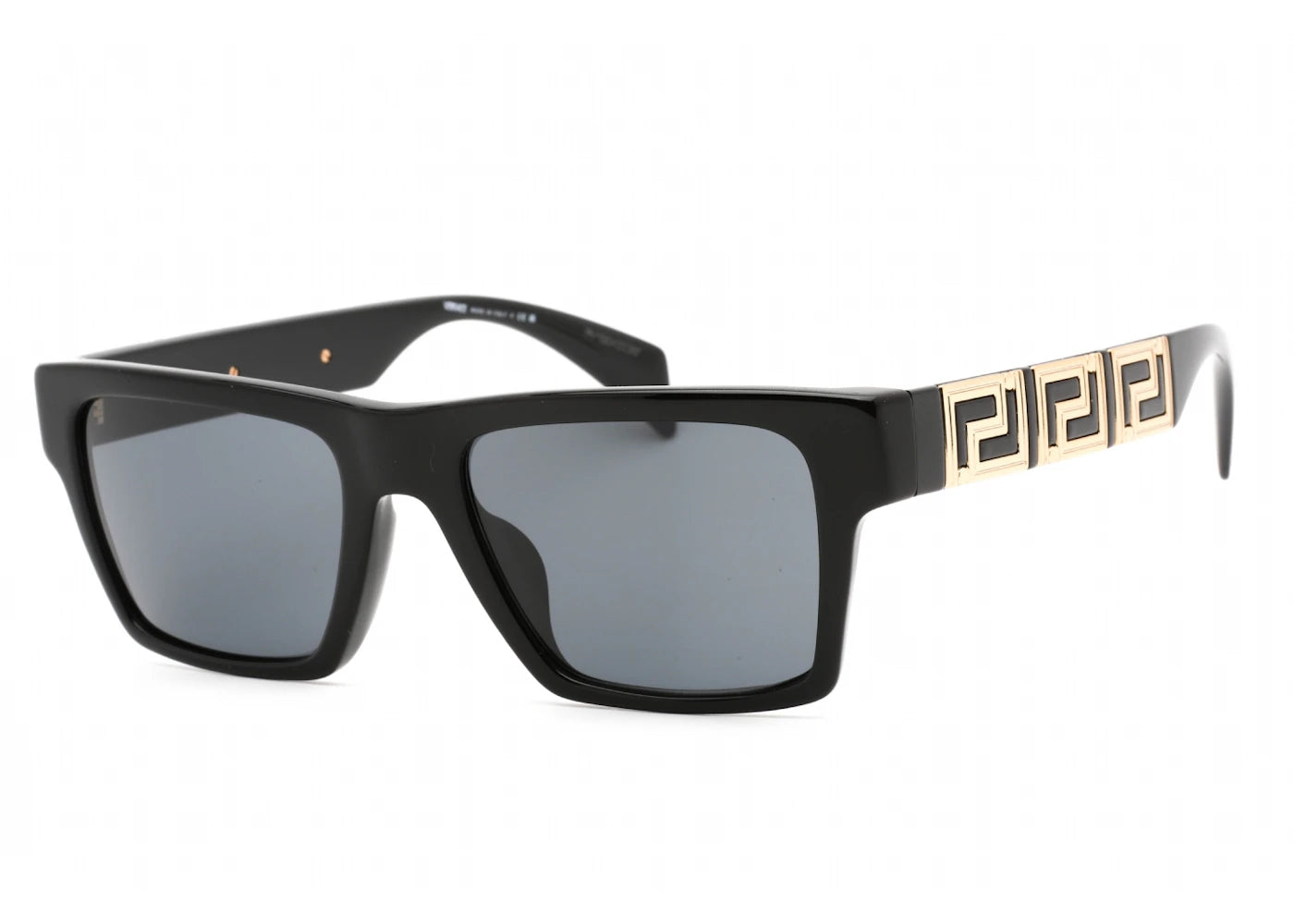 versace square sunglasses black/dark grey (ve4445f-gb1/87)