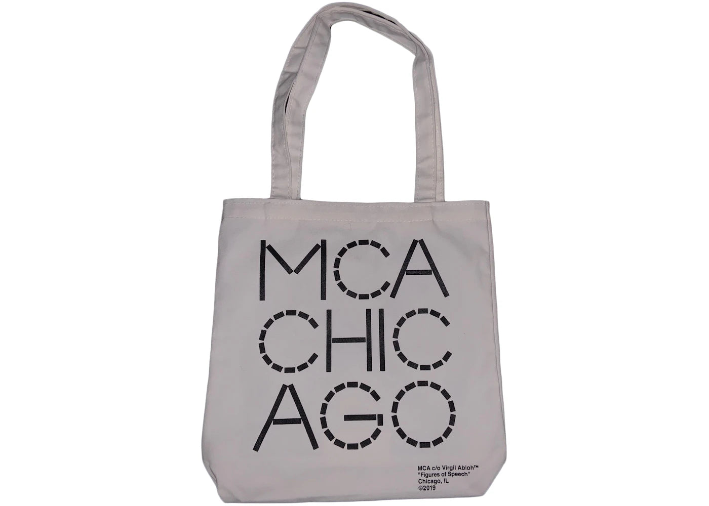 Virgil Abloh X Mca Tote Bag White