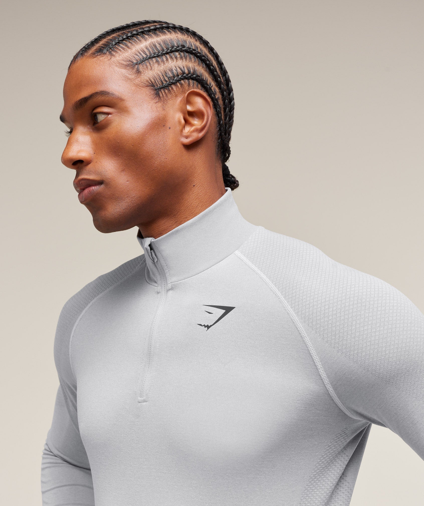 Gymshark Vital 1/4 Zip Light Grey