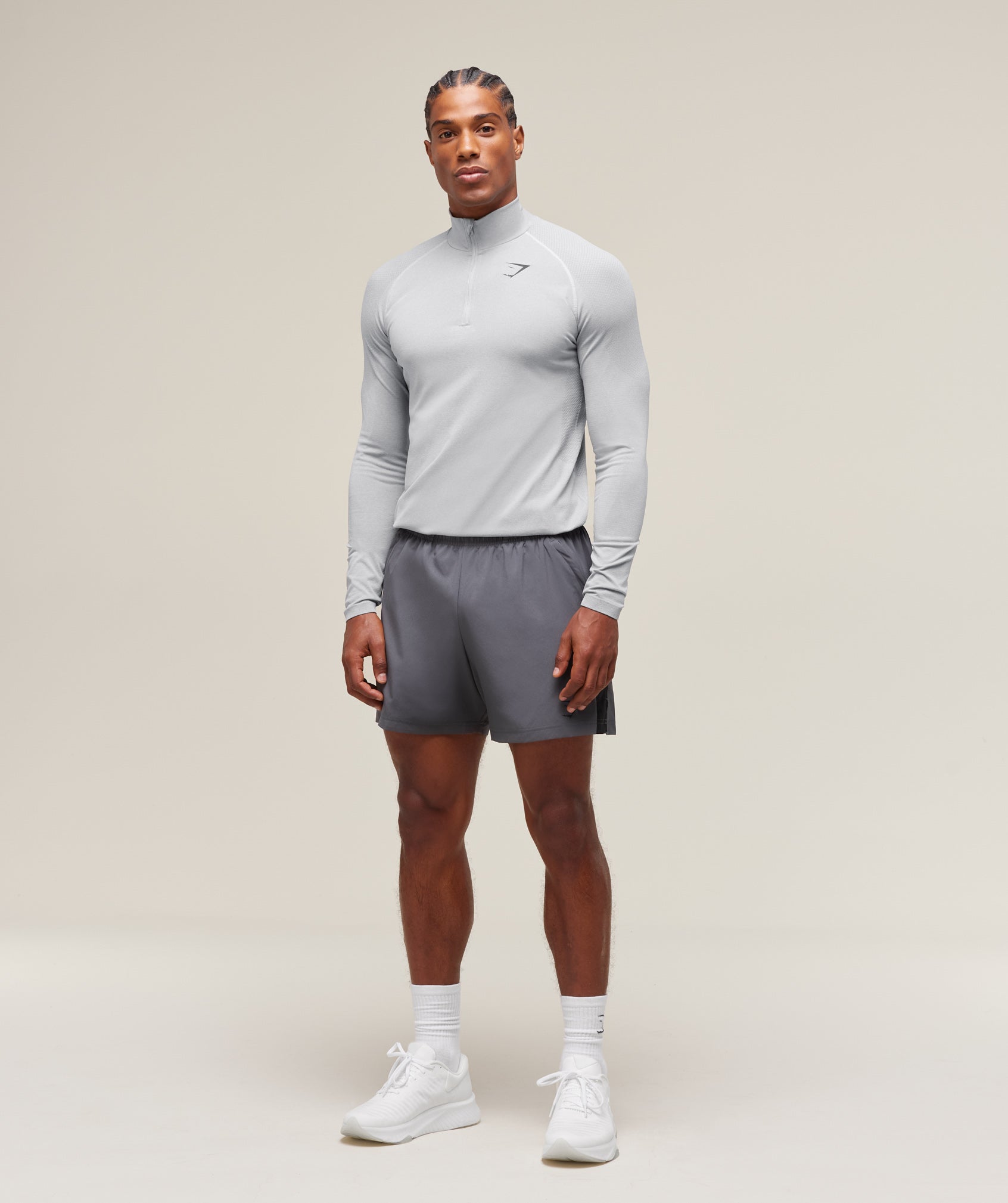 Gymshark Vital 1/4 Zip Light Grey