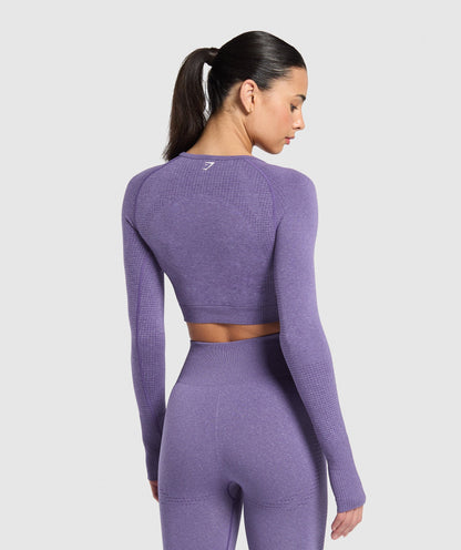 Women's Gymshark Vital Crop Top Functional Purple
