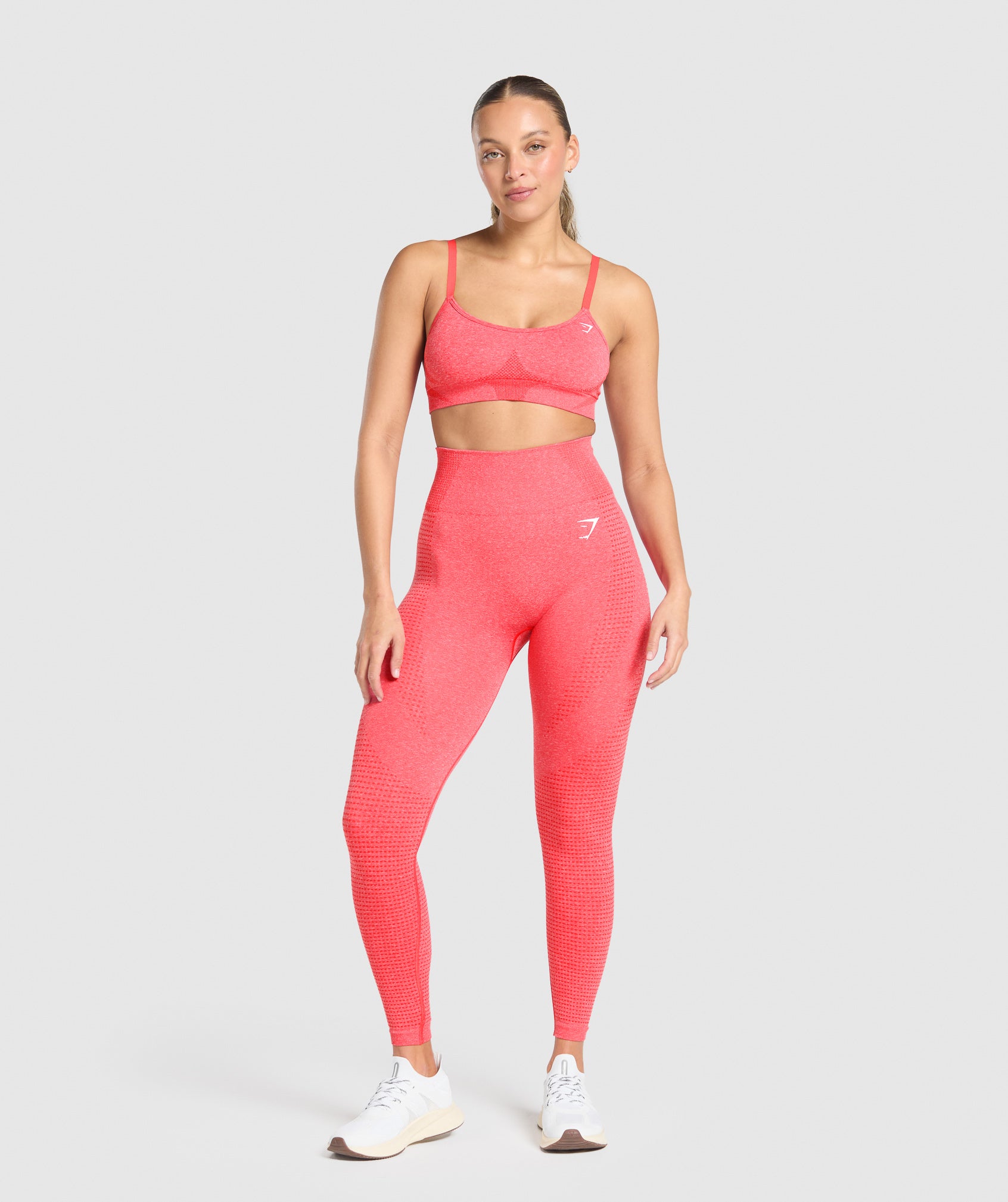 Women's Gymshark Vital Leggings Coral Red Marl