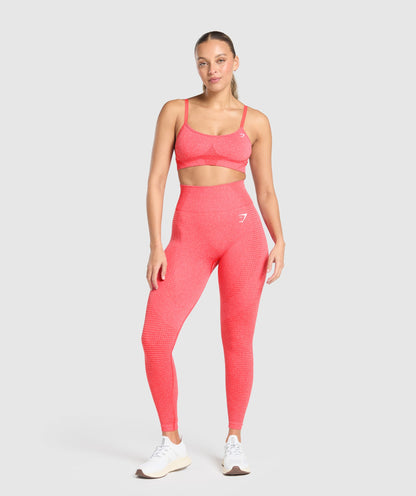 Women's Gymshark Vital Leggings Coral Red Marl