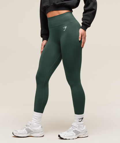 Women's Gymshark Vital Seamless 2.0 Leggings Woodland Green Marl