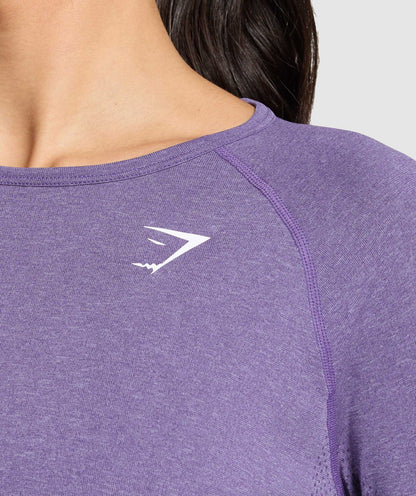Women's Gymshark Vital Light Long Sleeve Top Functional Purple