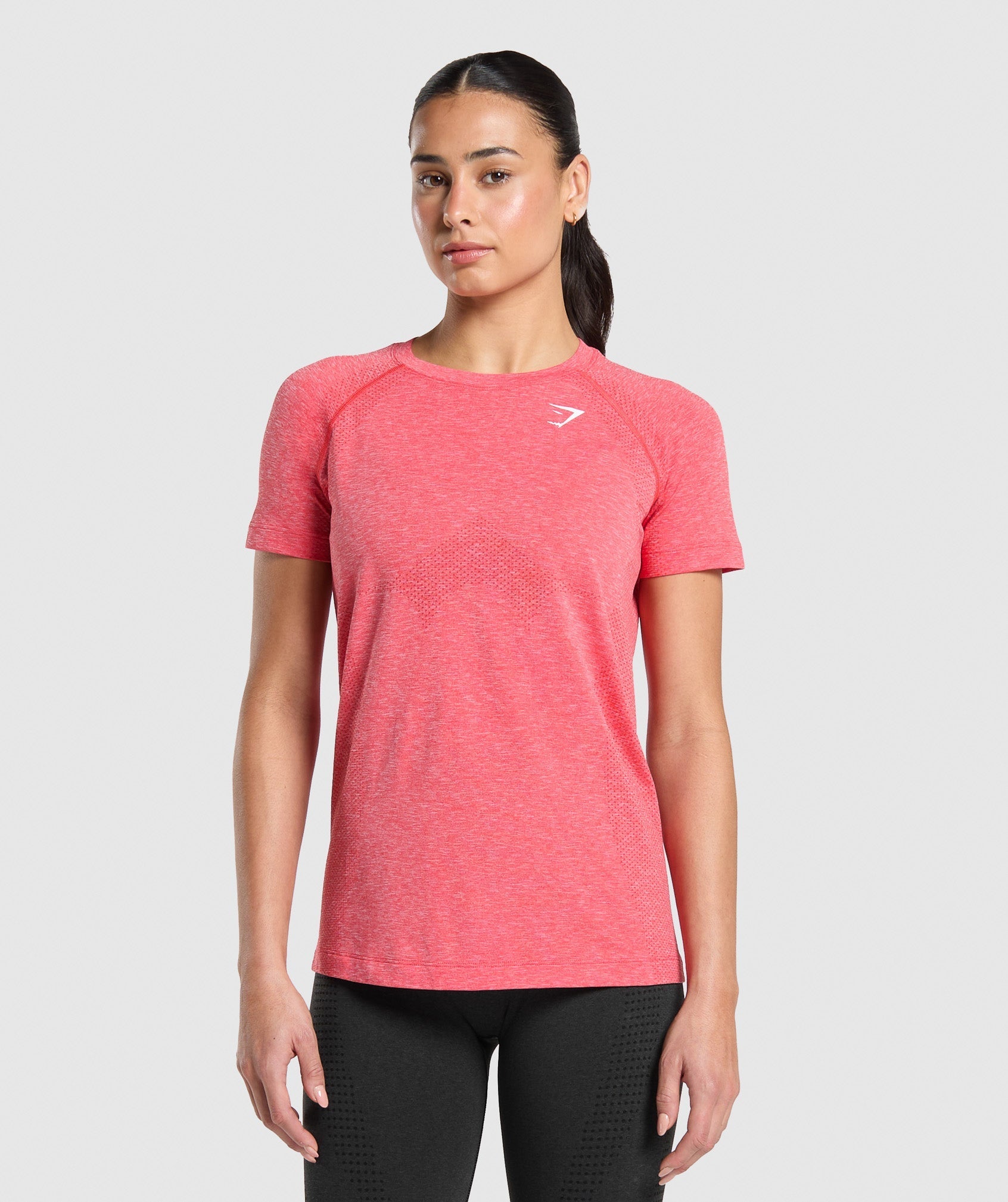 Women's Gymshark Vital Light T-Shirt Coral Red