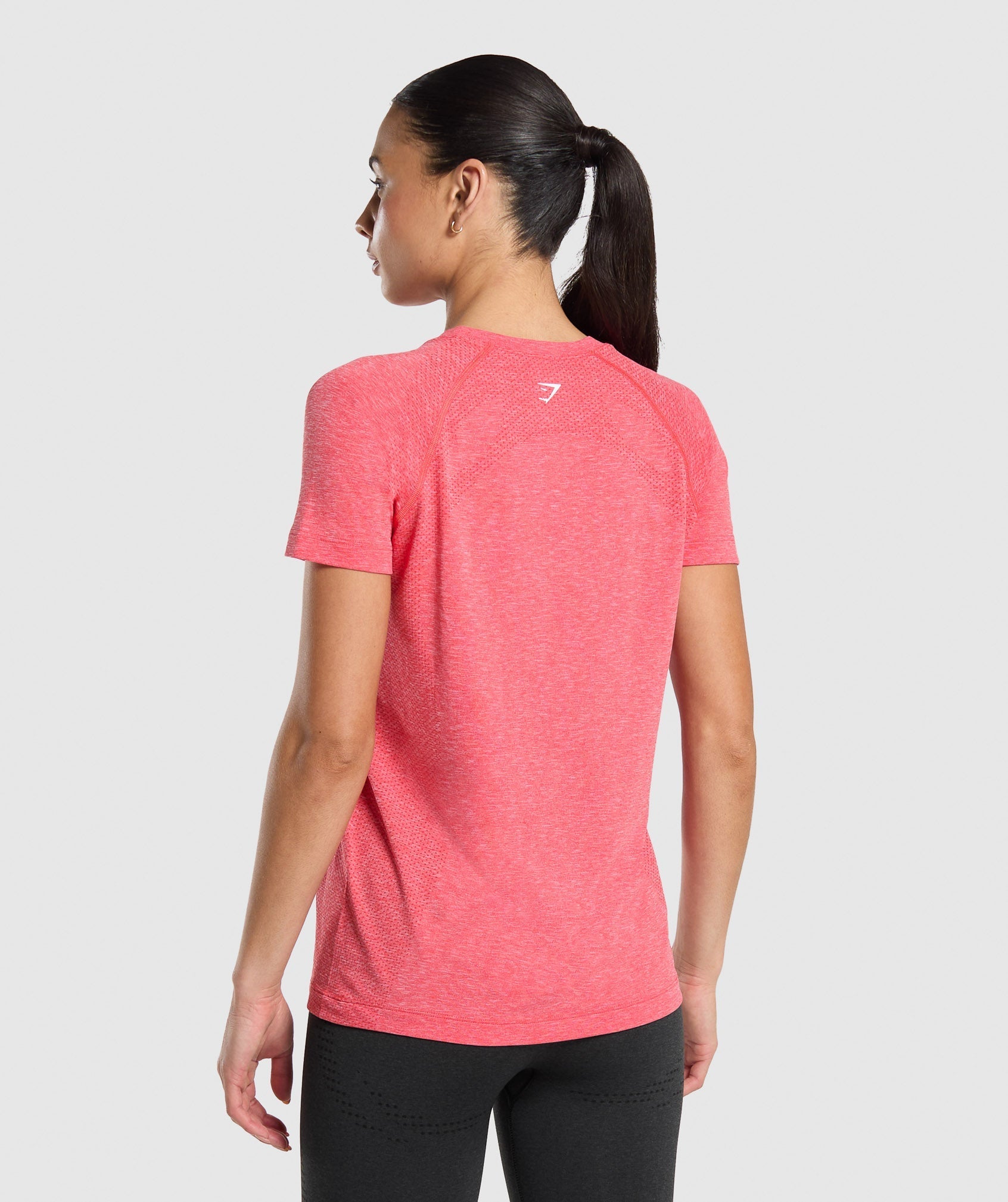 Women's Gymshark Vital Light T-Shirt Coral Red L - Main Image