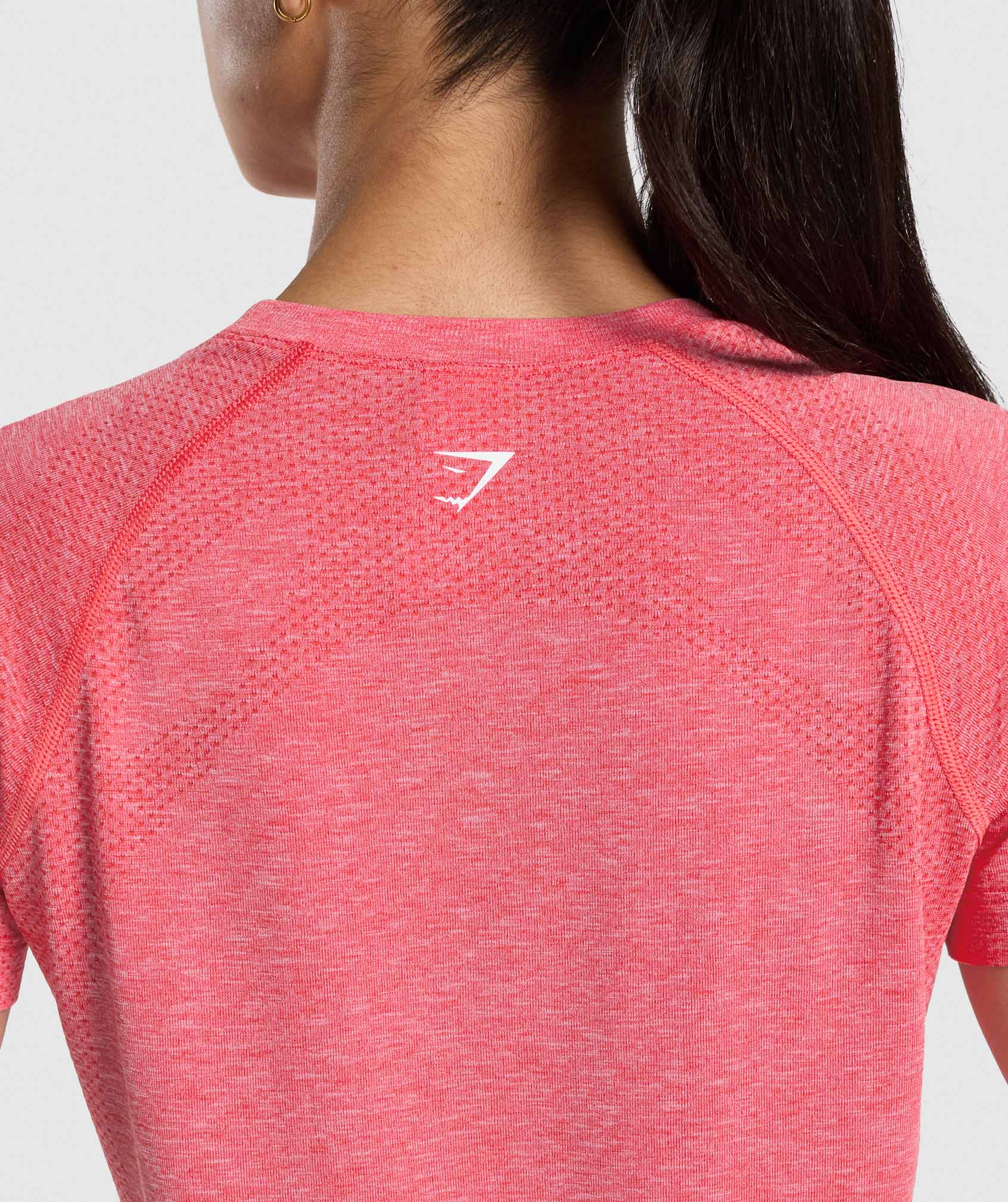 Women's Gymshark Vital Light T-Shirt Coral Red