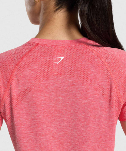 Women's Gymshark Vital Light T-Shirt Coral Red