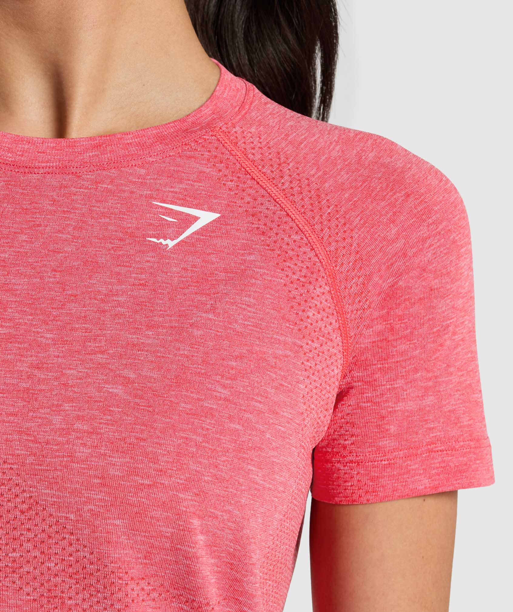Women's Gymshark Vital Light T-Shirt Coral Red