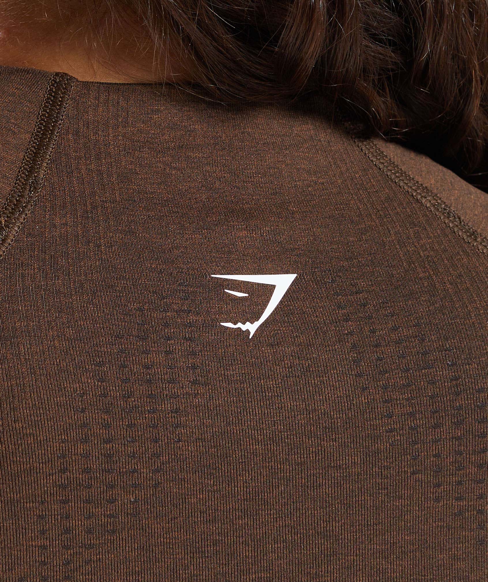 Women's Gymshark Vital Midi Zip Up Jacket Espresso Marl