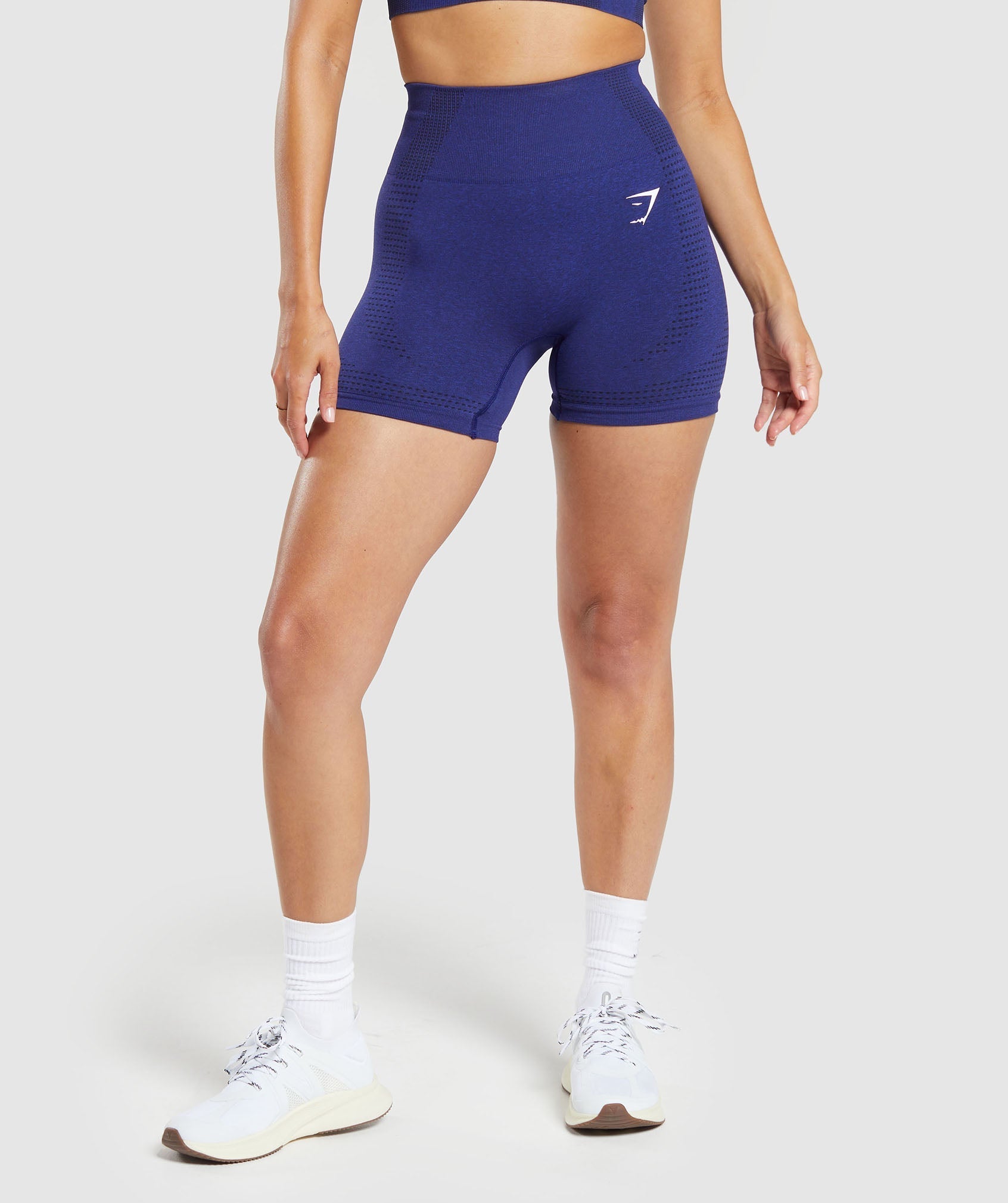 Women's Gymshark Vital Shorts Cobalt Purple Marl