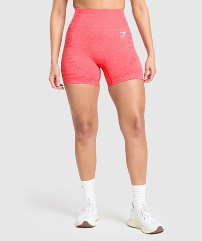 Women's Gymshark Vital Shorts Coral Red Marl
