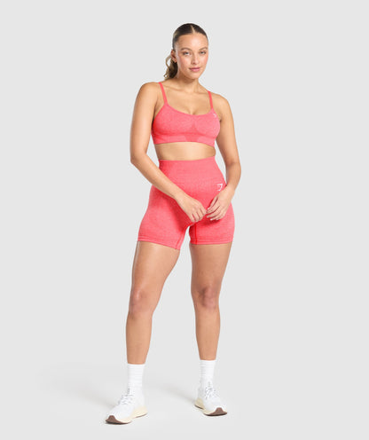 Women's Gymshark Vital Shorts Coral Red Marl