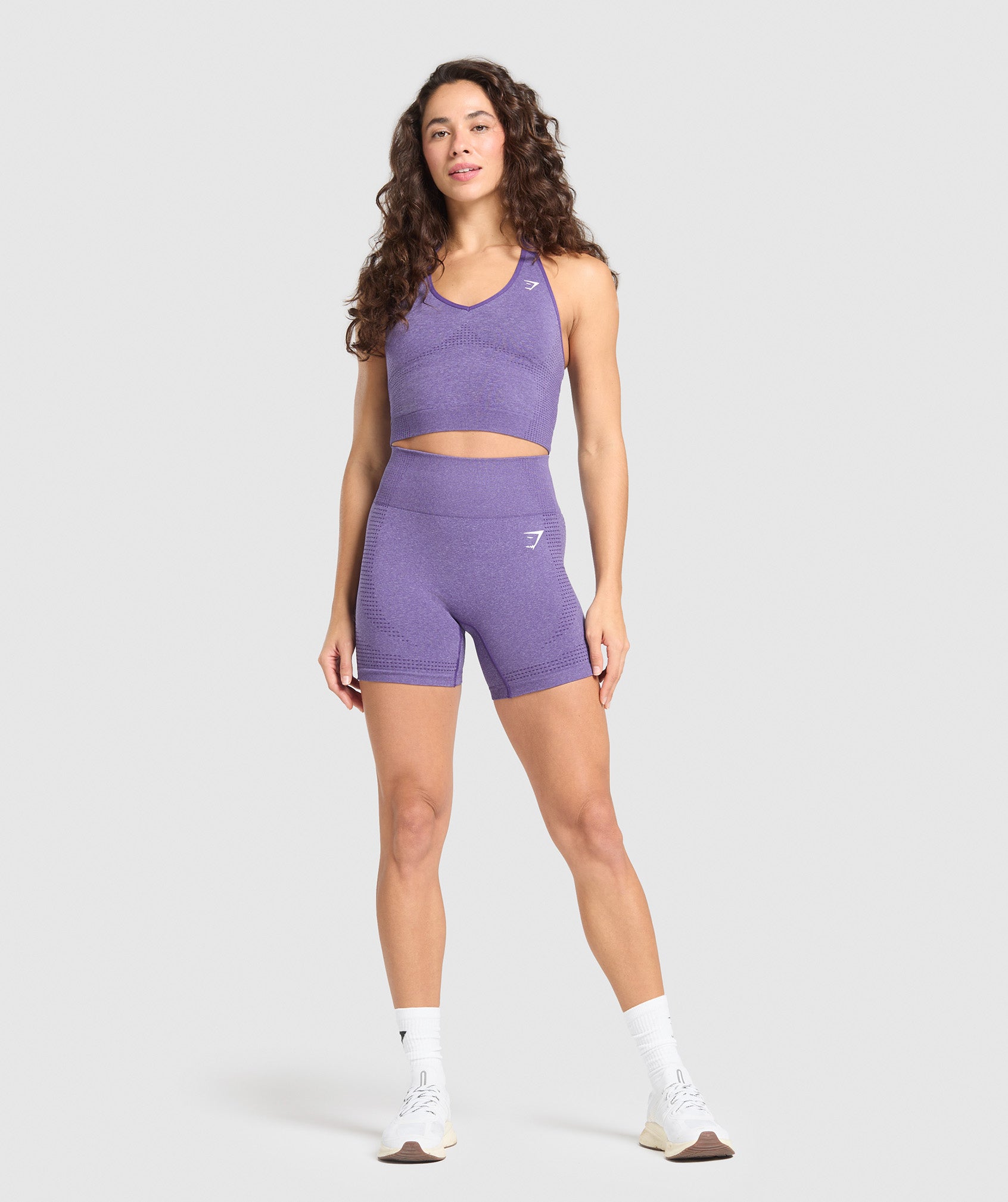 Women's Gymshark Vital Shorts Functional Purple Marl