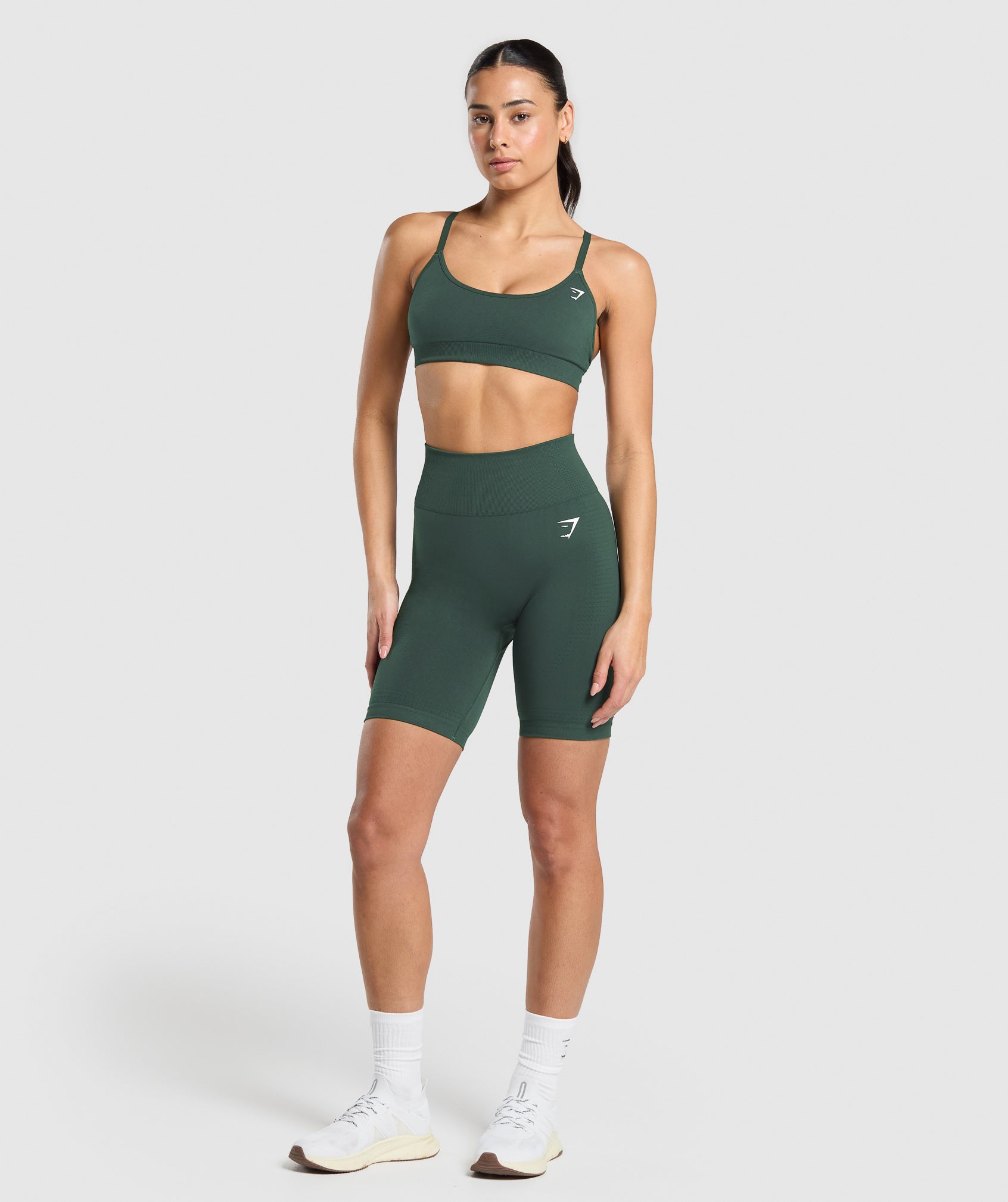 Women's Gymshark Vital 7" Shorts Woodland Green Marl