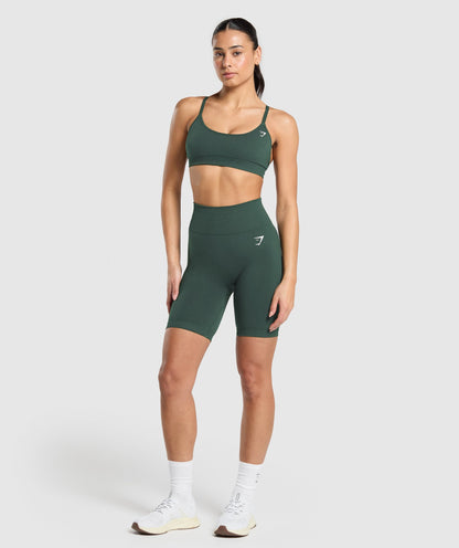 Women's Gymshark Vital 7" Shorts Woodland Green Marl