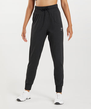 Women's Gymshark Vital Joggers Black Marl