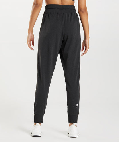 Women's Gymshark Vital Joggers Black Marl