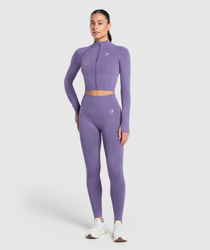 Women's Gymshark Vital Midi Zip Up Jacket Functional Purple