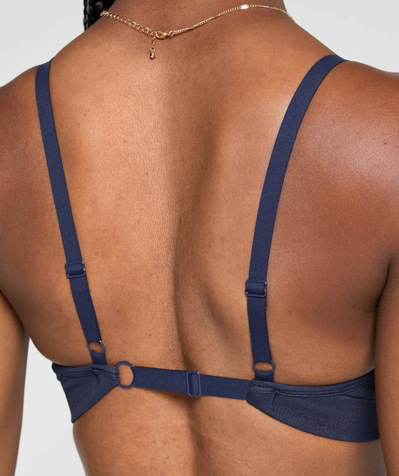 Women's Gymshark Vital Sports Bra Heavy Blue Marl