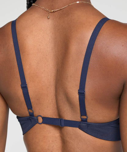 Women's Gymshark Vital Sports Bra Heavy Blue Marl