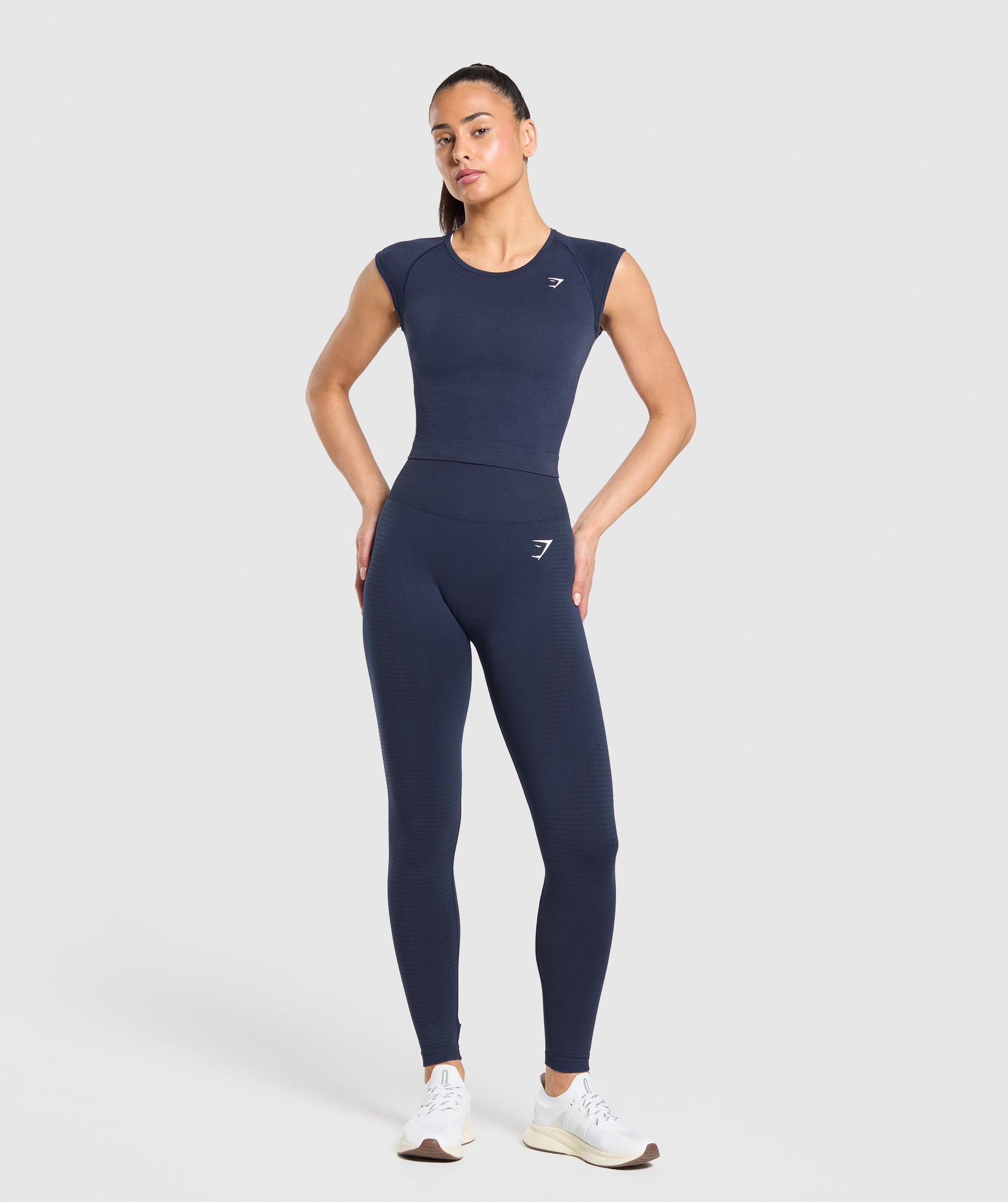 Women's Gymshark Vital Scoop Neck Top Heavy Blue