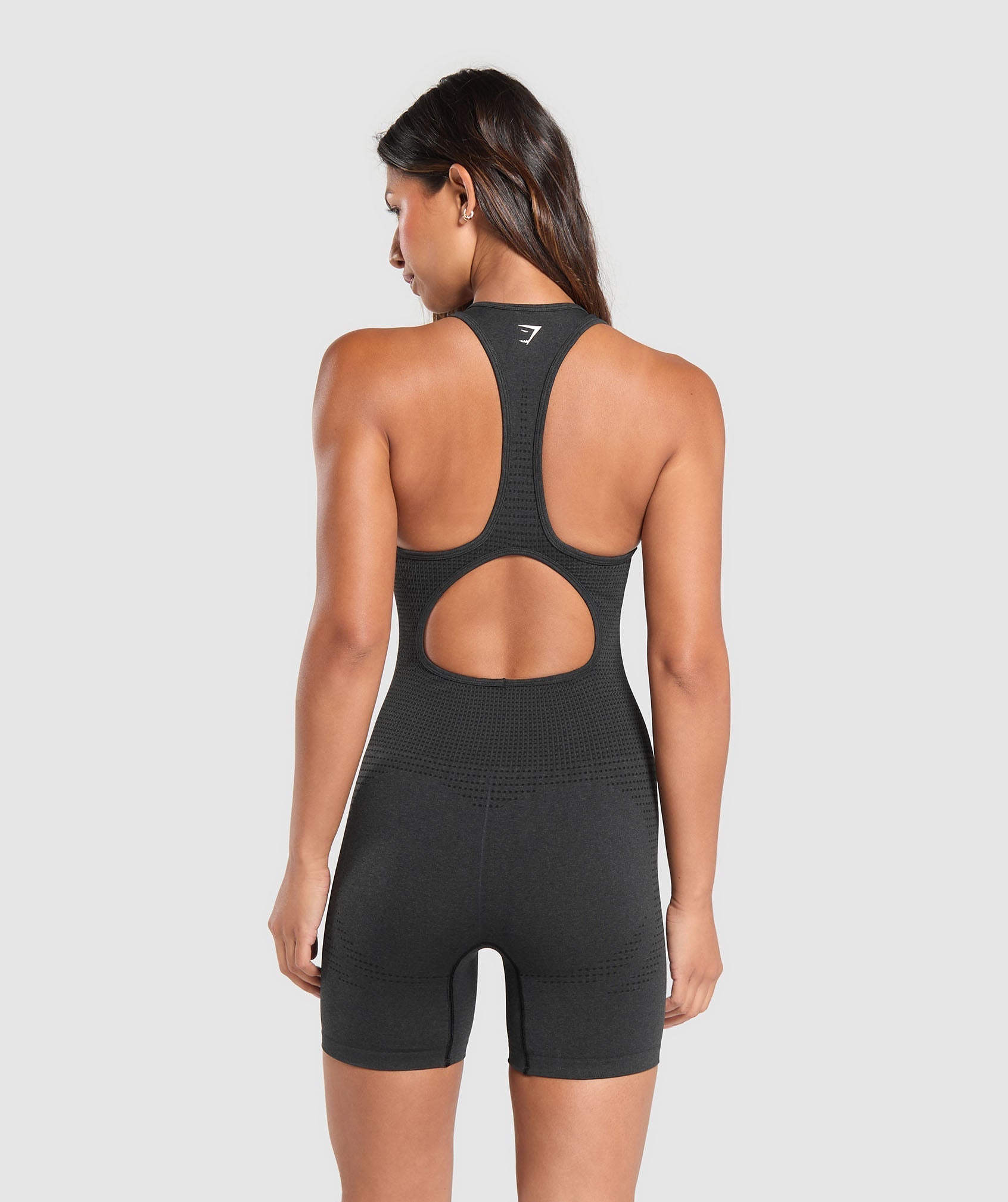 Women's Gymshark Vital All In One Black Marl