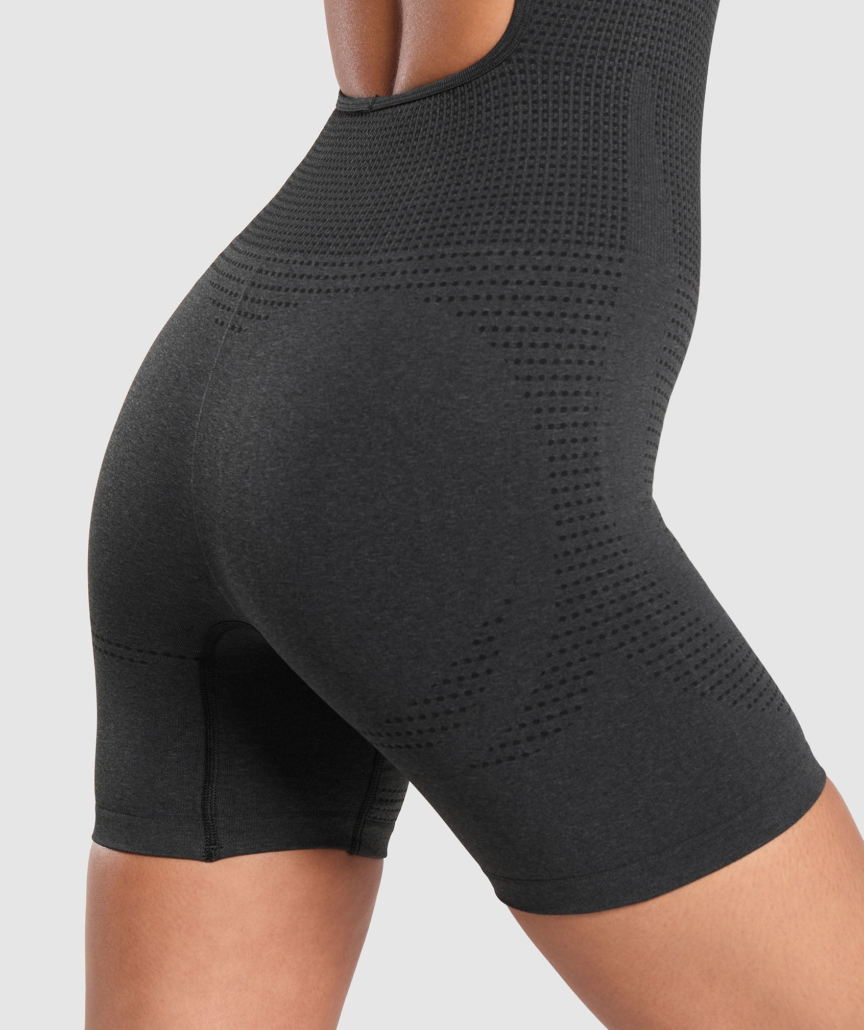 Women's Gymshark Vital All In One Black Marl