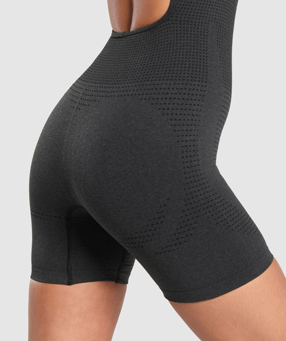 Women's Gymshark Vital All In One Black Marl