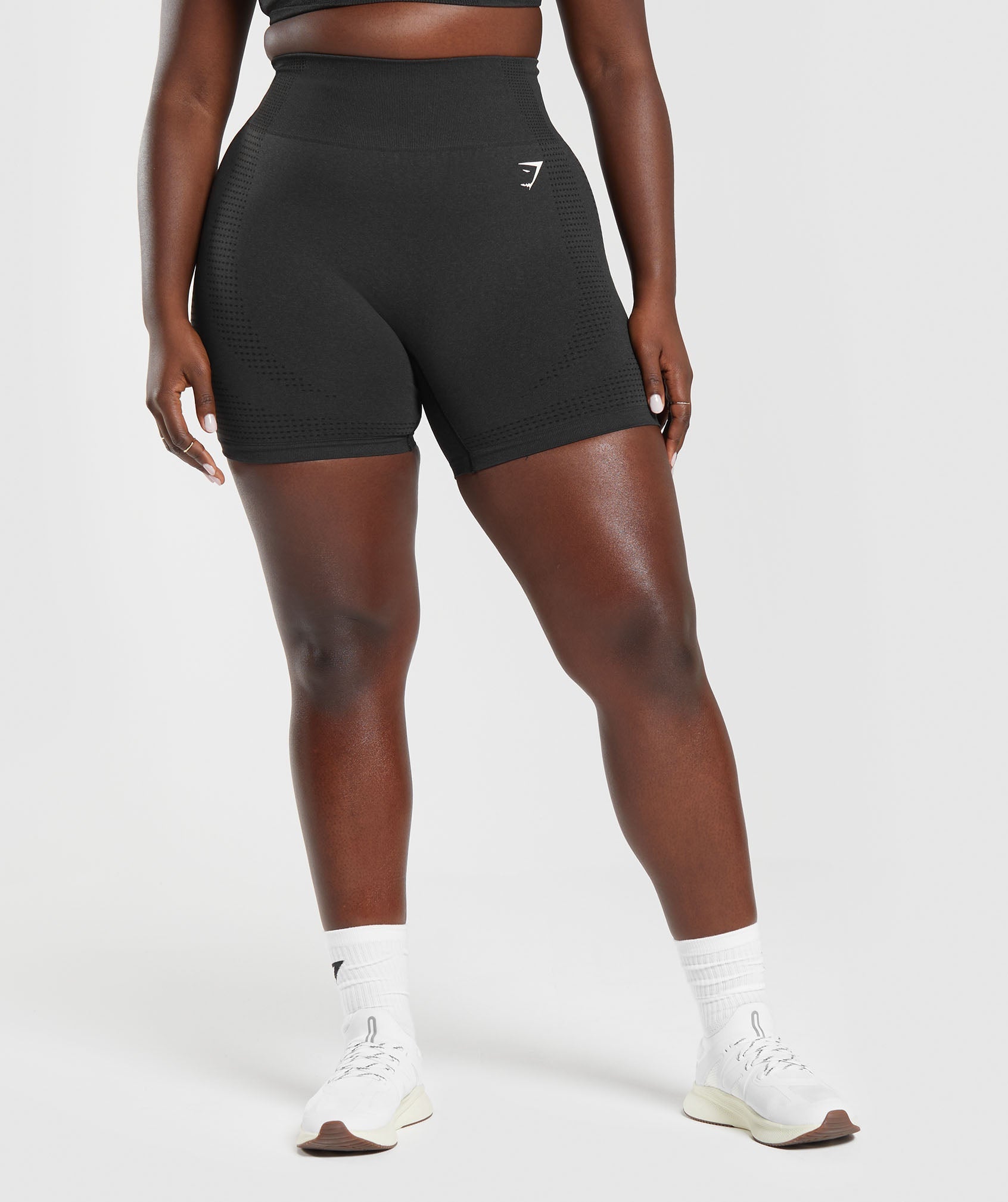 Women's Gymshark Vital Shorts Black Marl