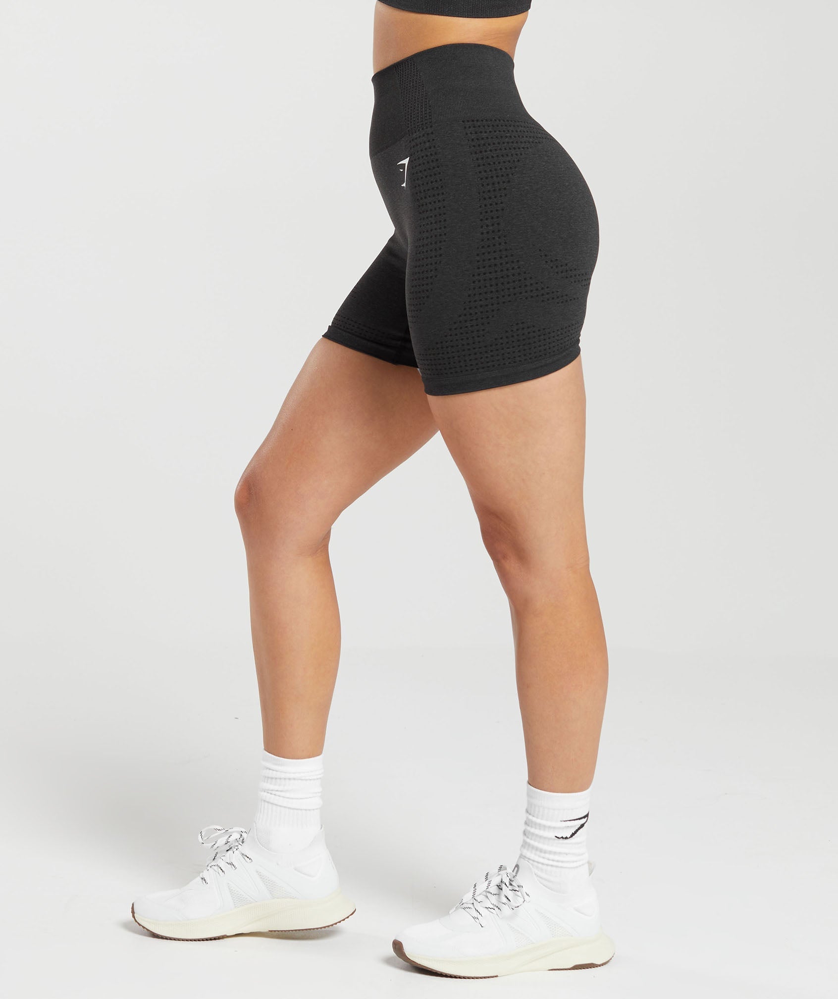 Women's Gymshark Vital Shorts Black Marl