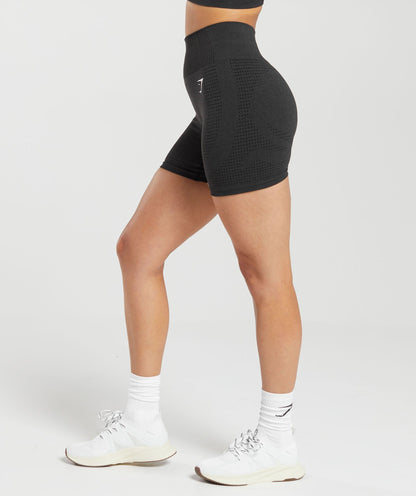 Women's Gymshark Vital Shorts Black Marl