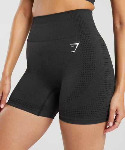 Women's Gymshark Vital Shorts Black Marl