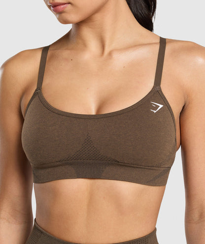 Women's Gymshark Vital Sports Bra Espresso Marl