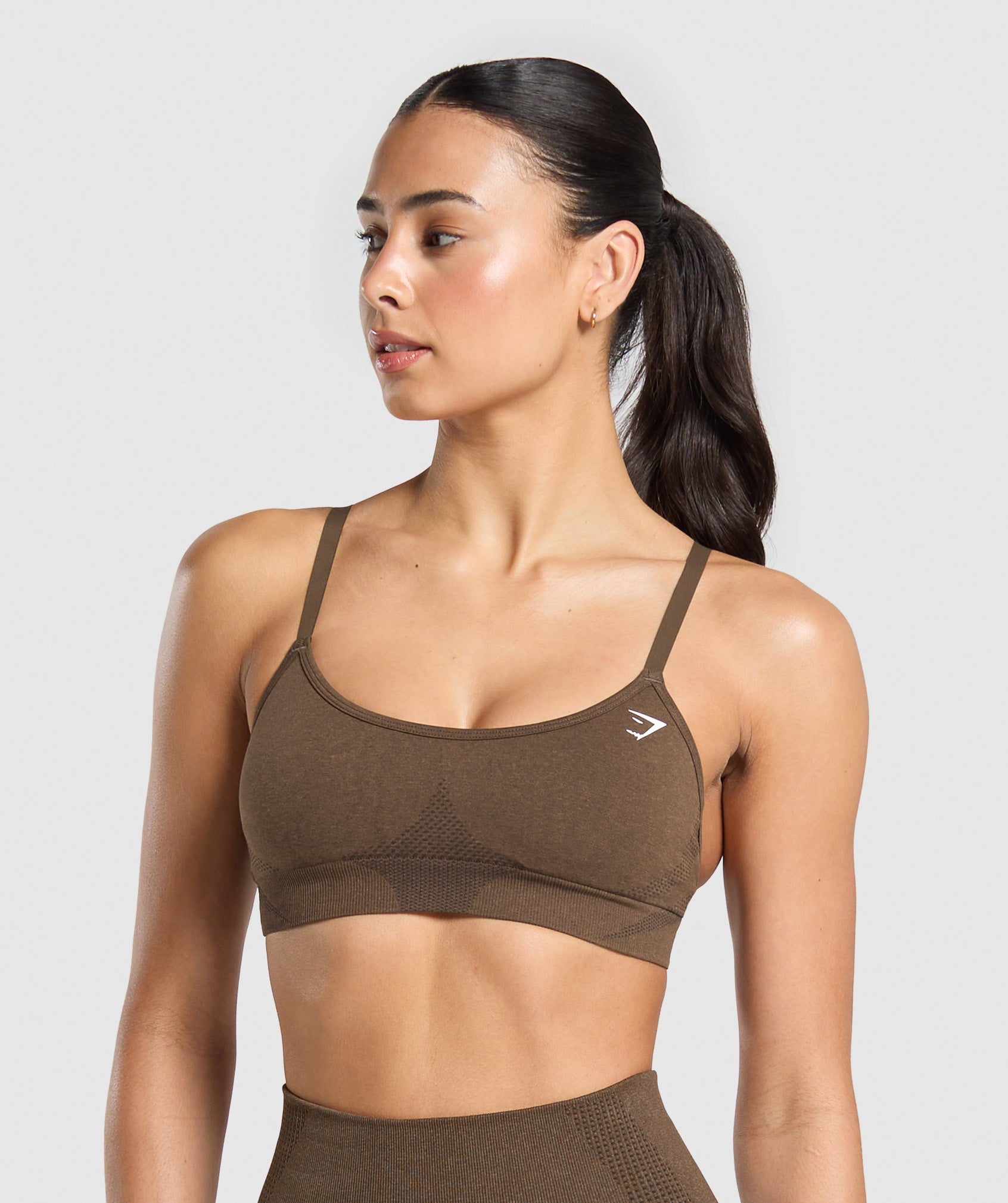 Women's Gymshark Vital Sports Bra Espresso Marl