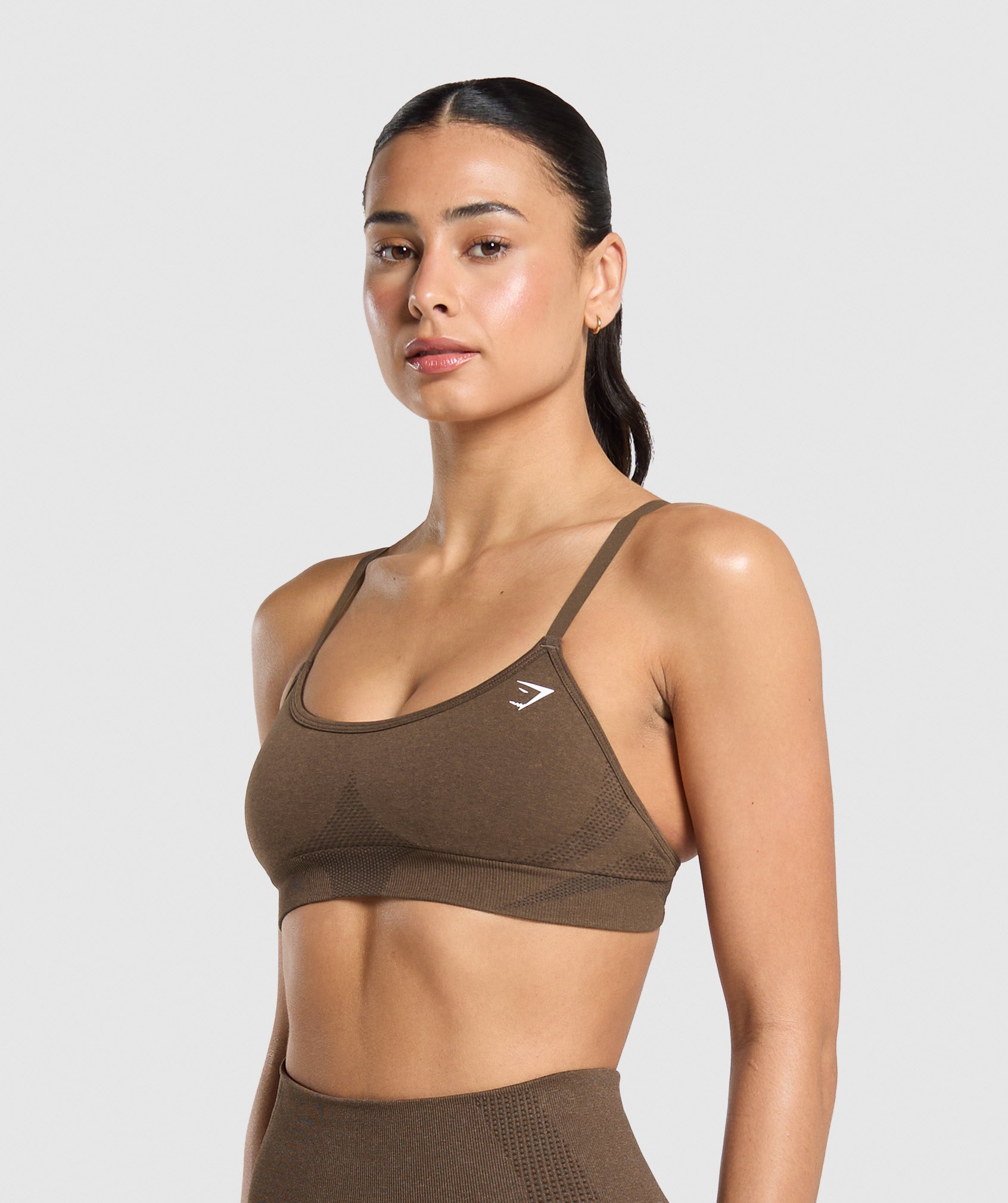 Women's Gymshark Vital Sports Bra Espresso Marl