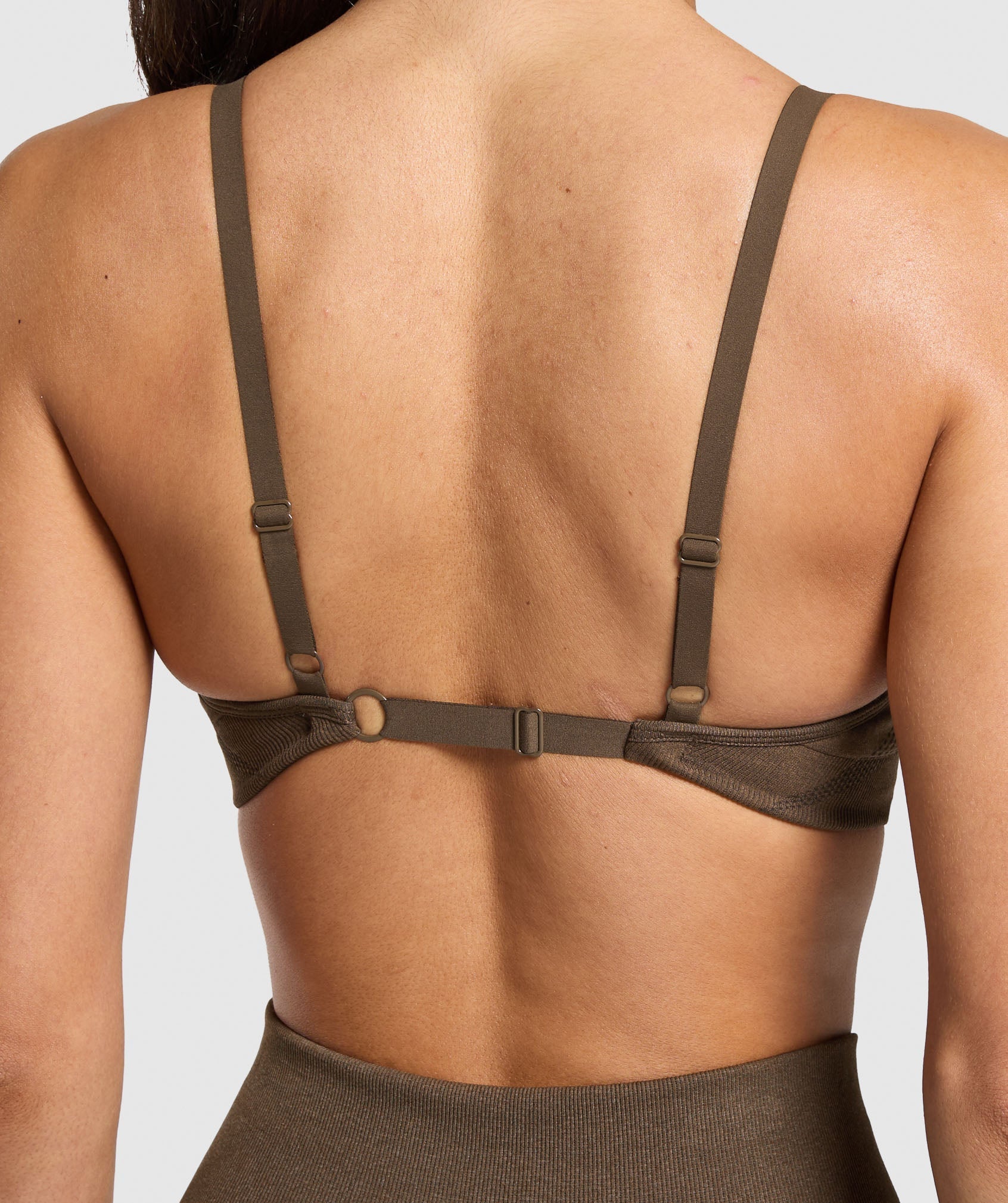 Women's Gymshark Vital Sports Bra Espresso Marl